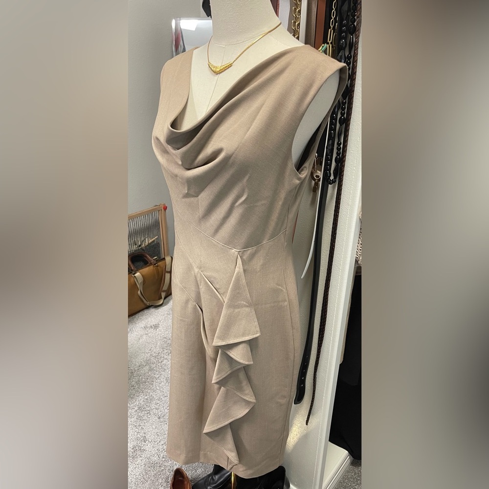 Calvin Klein Cowl Neck Sleeveless size 6 dress. NWT.